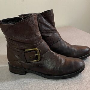Nine West Dark Brown Ankle Booties